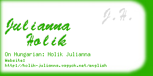 julianna holik business card